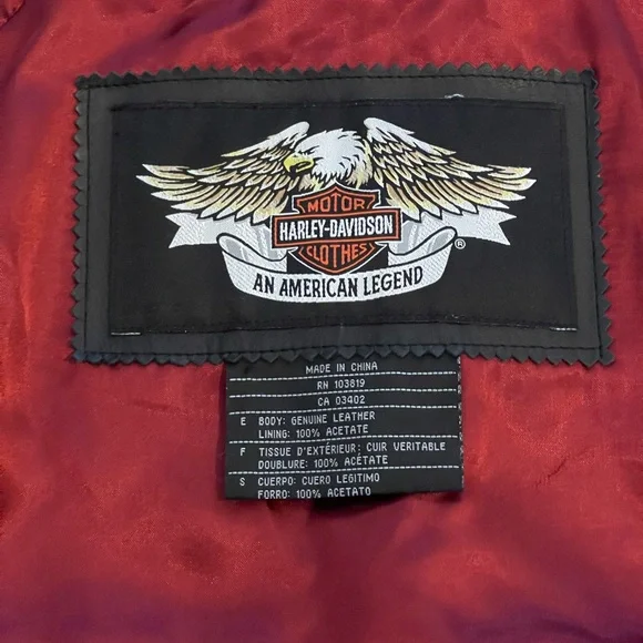 Vintage Harley-Davidson Black Leather modular dress size 12 - Picture 10 of 14